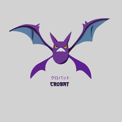 Crobat Pokemon Golbat Creatures Japanese Culture Typography Unisex T-Shirt - Kuzi Tees