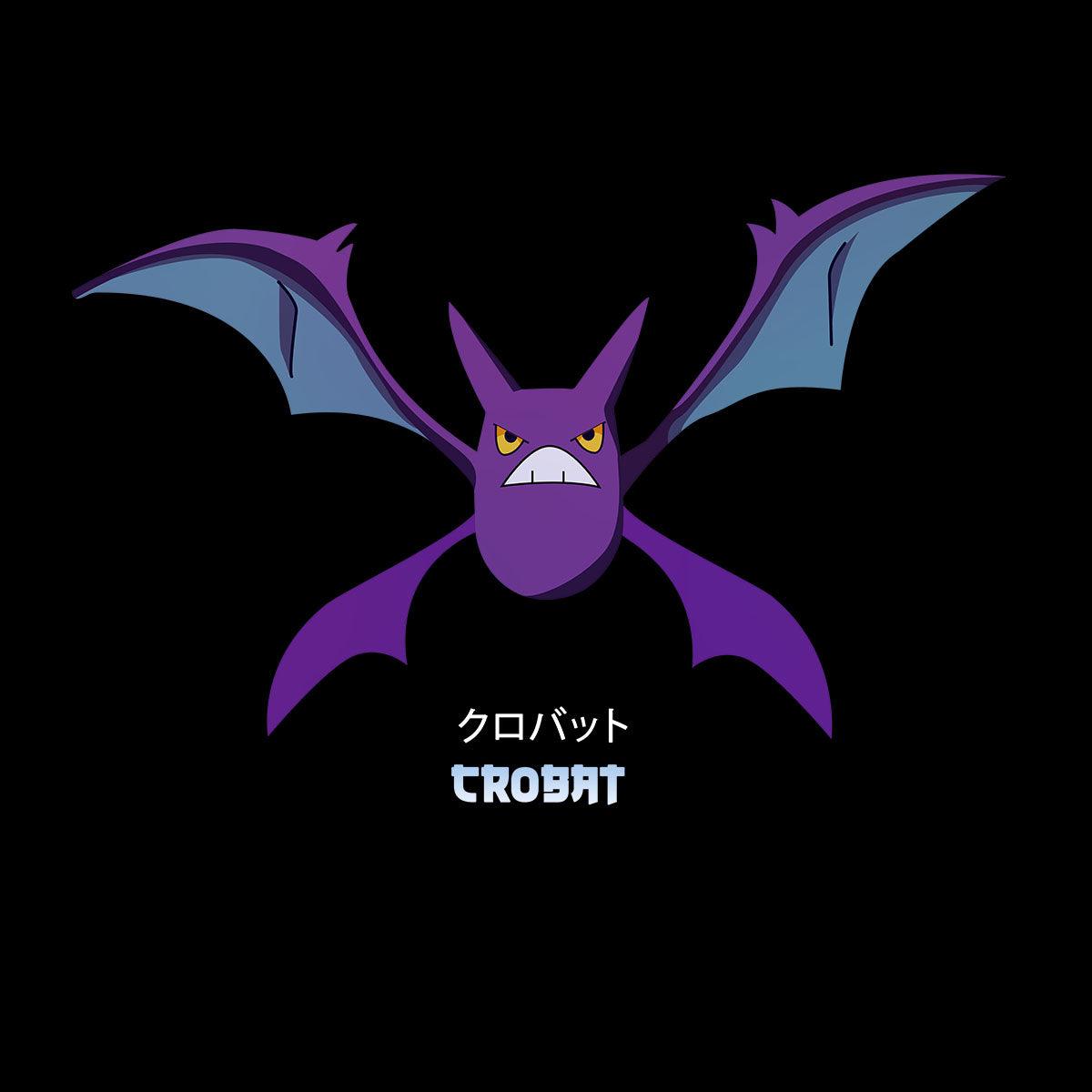 Crobat Pokemon Golbat Creatures Japanese Culture Typography T-shirt for Kids - Kuzi Tees