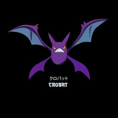 Crobat Pokemon Golbat Creatures Japanese Culture Typography T-shirt for Kids - Kuzi Tees