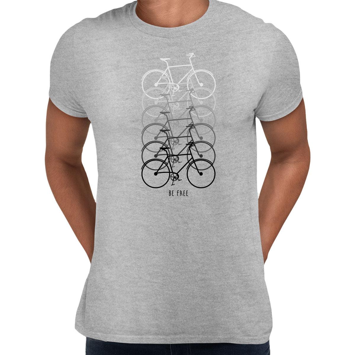 Cycling T-Shirt Evolution Gradient Mens Funny Cyclist Bike Bicycle Racer Road Unisex T-Shirt - Kuzi Tees