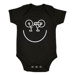 Happy Cycling Logo Novelty Fitness Sport Gym Baby & Toddler Bodysuit - Kuzi Tees