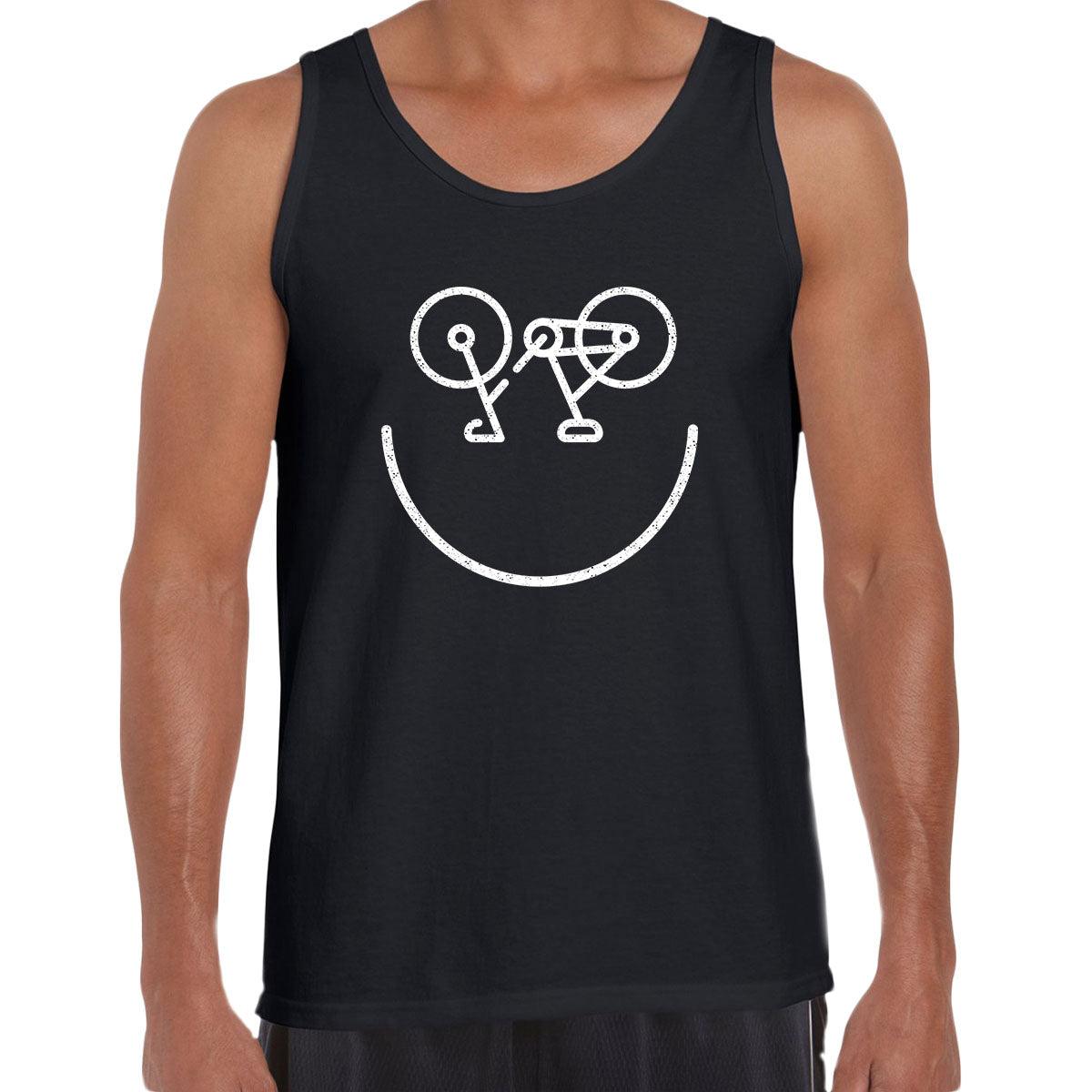 Happy Cycling Logo Novelty Fitness Sport Gym Unisex Tank Top - Kuzi Tees