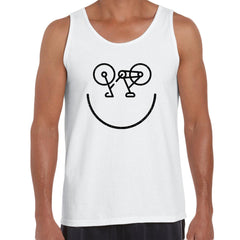 Happy Cycling Logo Novelty Fitness Sport Gym Unisex Tank Top - Kuzi Tees