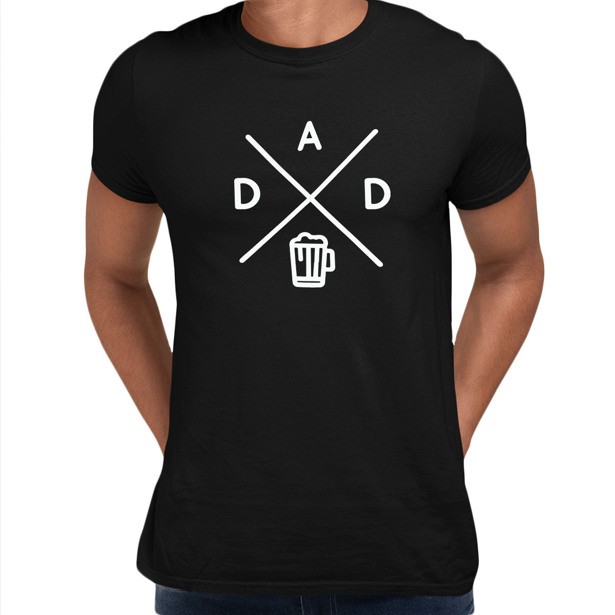 Super Beer Dad T-Shirt Fathers Day Novelty Funny Gift - Superdad Unisex T-shirt - Kuzi Tees