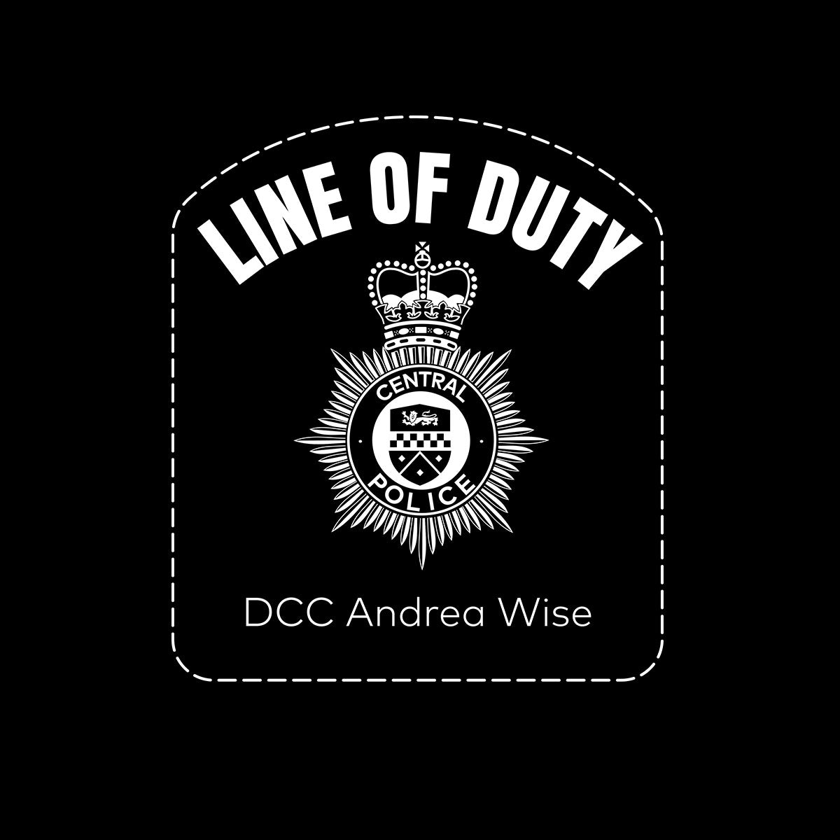 Line of duty - DCC Andrea Wise Mens Printed BBC TV Series 6 T-Shirt Inspired By Police Logo Unisex T-Shirt - Kuzi Tees