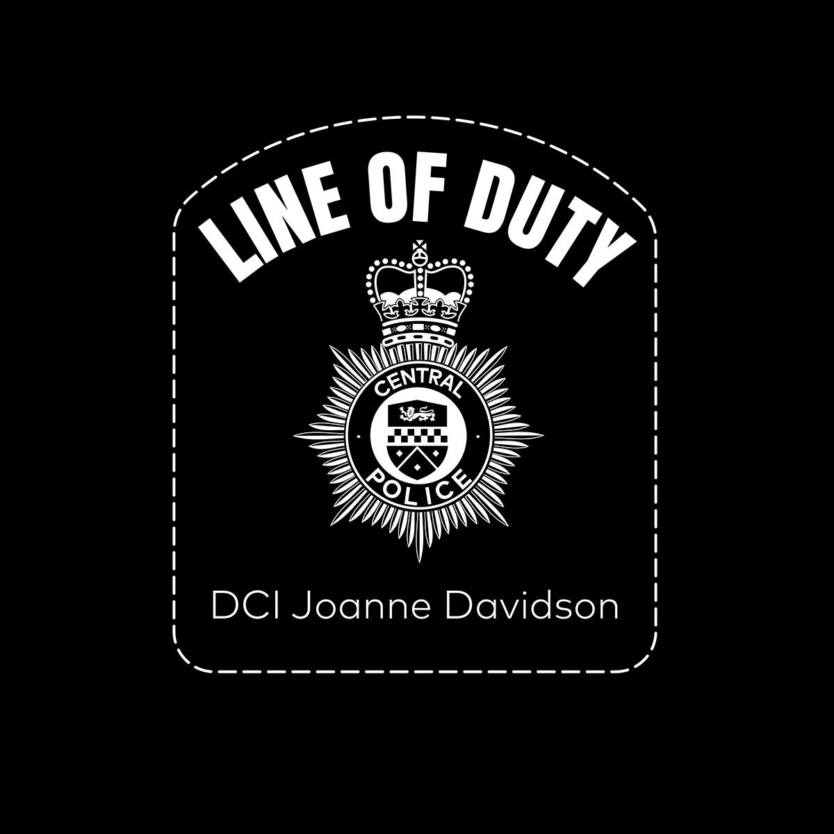 Line of duty - DCI Joanne Davidson Mens Printed BBC TV Series 6 T-Shirt Inspired By Police Logo Unisex T-Shirt - Kuzi Tees