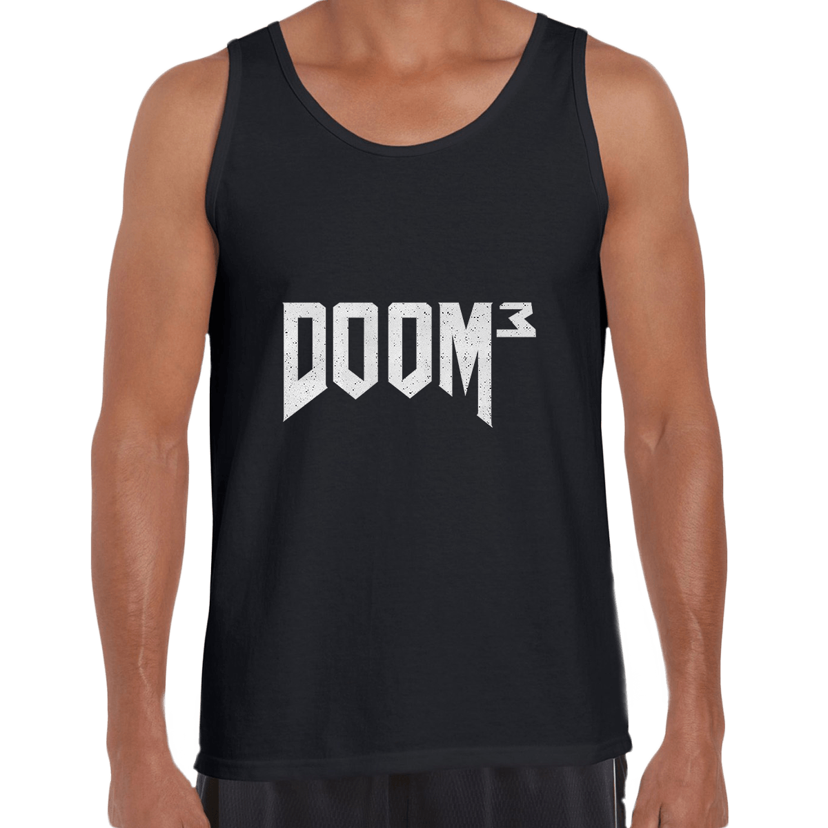 DOOM 3 Retro 3D Shooting Game Master Slayer Unisex Tank Top - Kuzi Tees