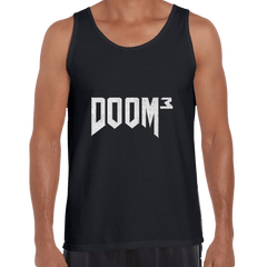 DOOM 3 Retro 3D Shooting Game Master Slayer Unisex Tank Top - Kuzi Tees