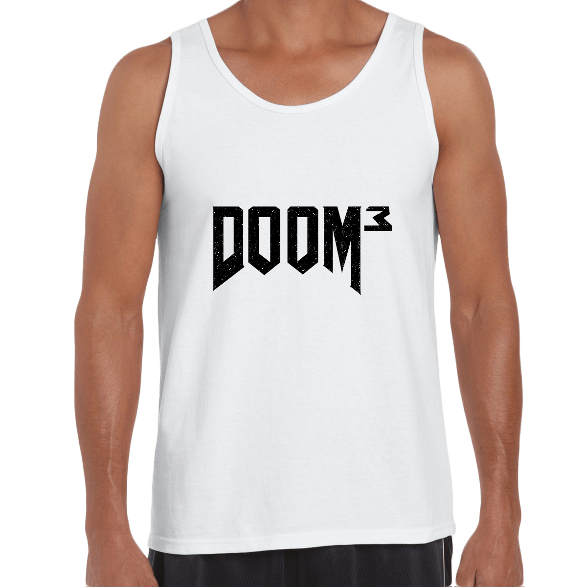 DOOM 3 Retro 3D Shooting Game Master Slayer Unisex Tank Top - Kuzi Tees