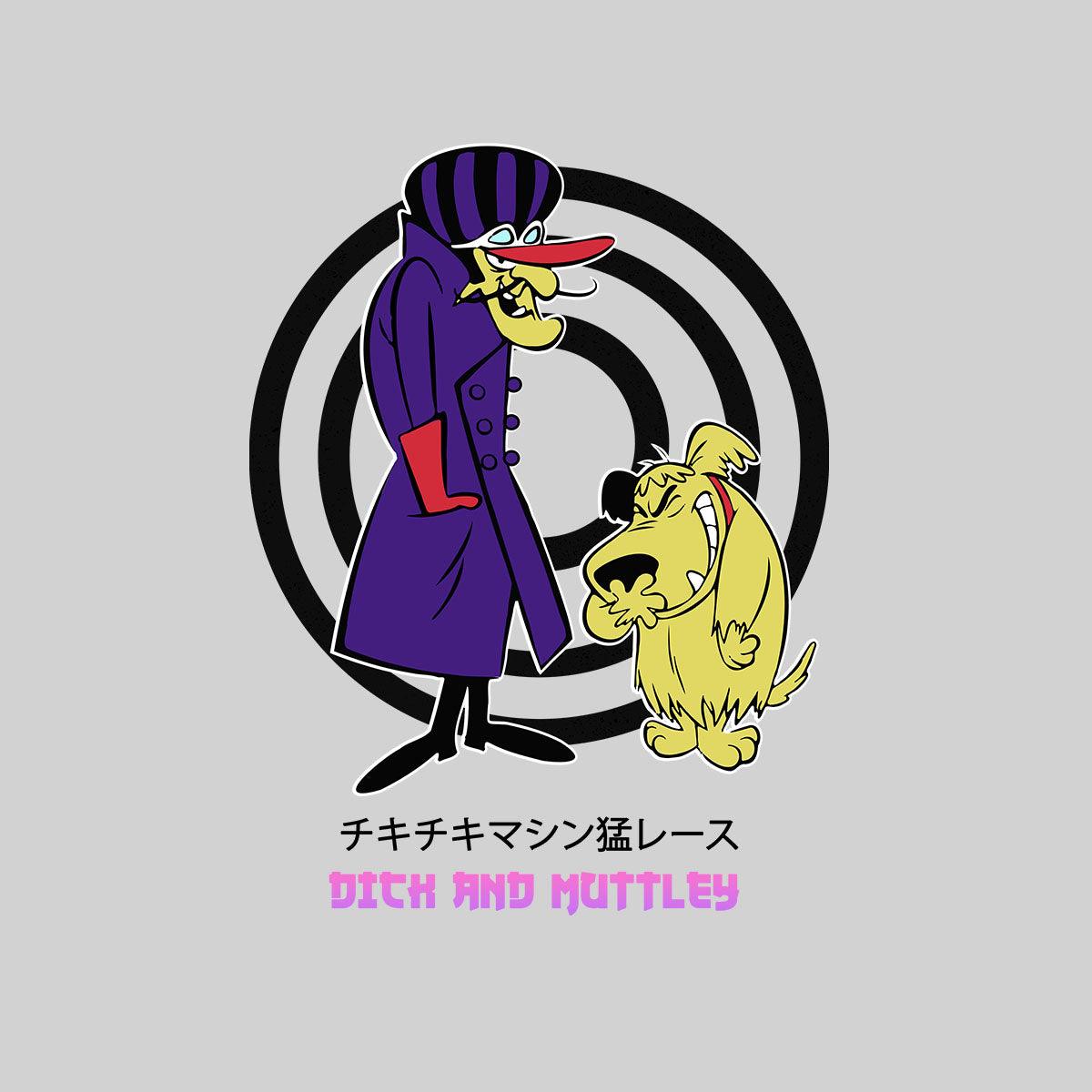 Dick Dastardly & Muttley Villains Retro Cartoon Dog Typography T-shirt for Kids - Kuzi Tees