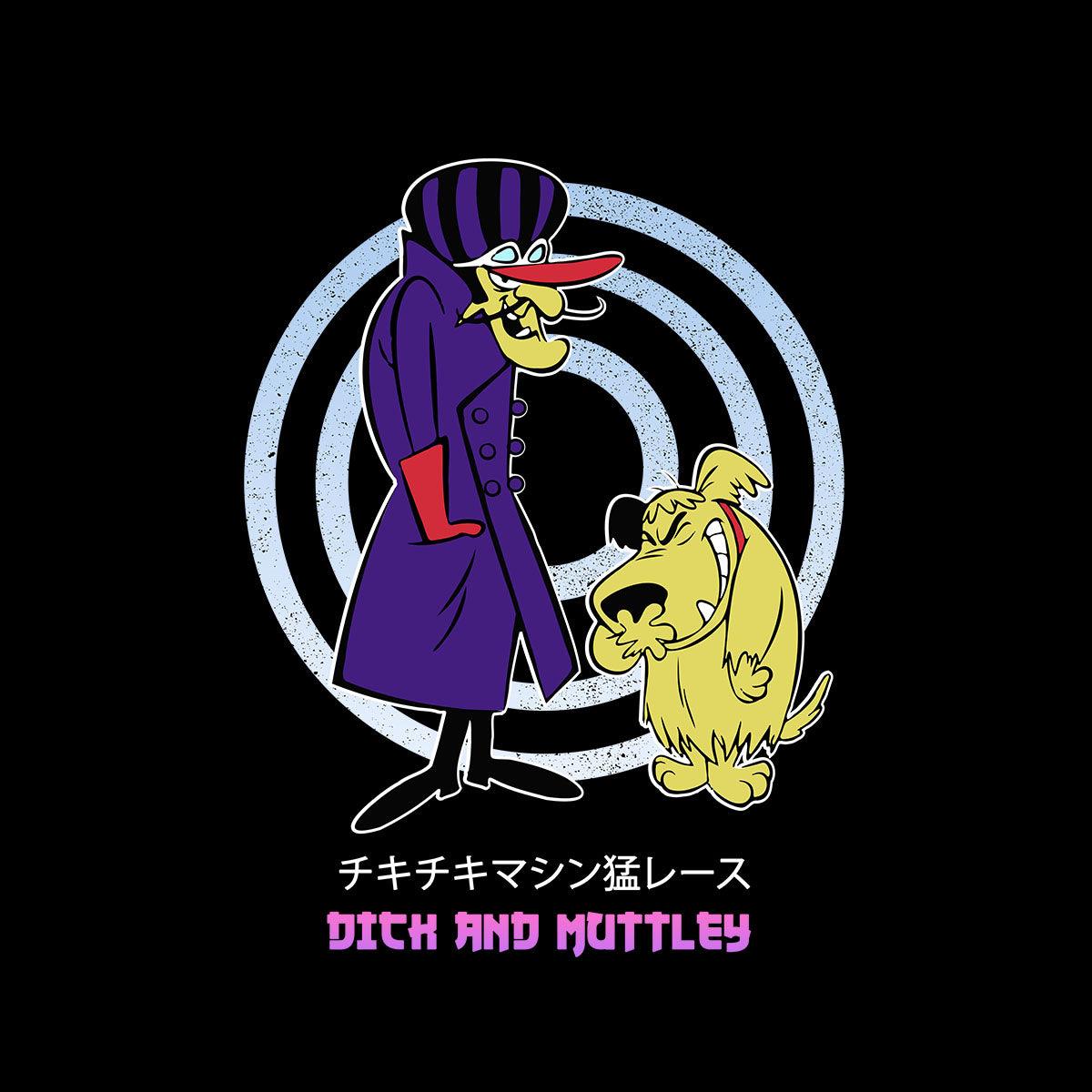 Dick Dastardly & Muttley Villains Retro Cartoon Dog Japanese Unisex T-Shirt - Kuzi Tees