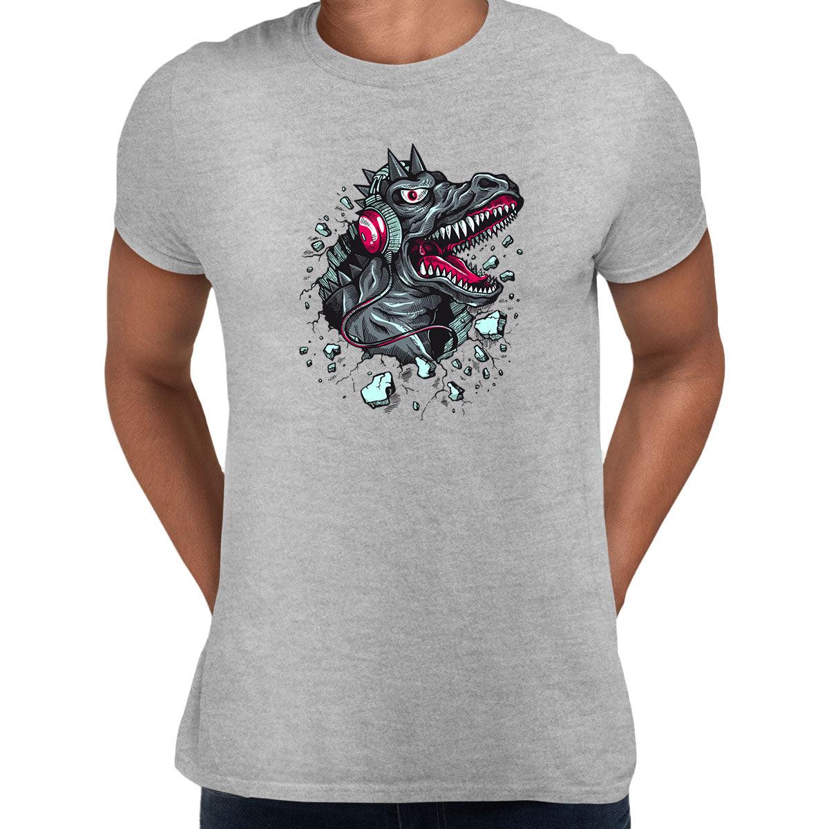 Dinosaur Jurassic T-Shirt Gift Birthday T-Rex Ripped Dino Funny Top Adult T-shirt - Kuzi Tees