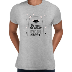Unisex Funny Animal Quote Shirt Do More of What Makes you Happy Dog T-shirt - Kuzi Tees