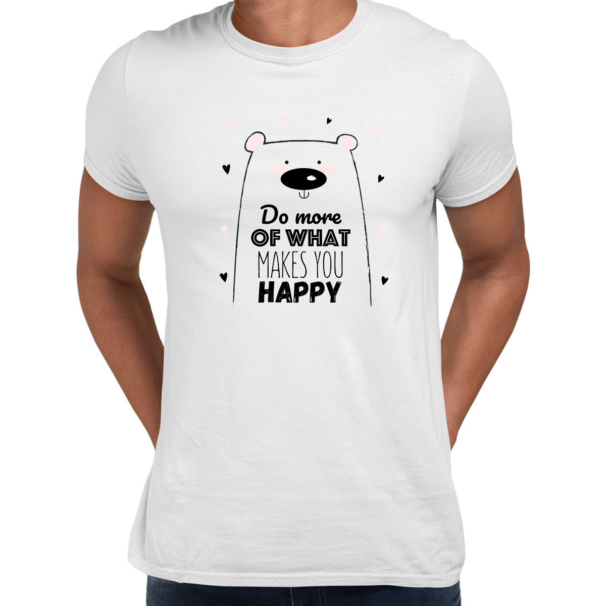Unisex Funny Animal Quote Shirt Do More of What Makes you Happy Dog T-shirt - Kuzi Tees