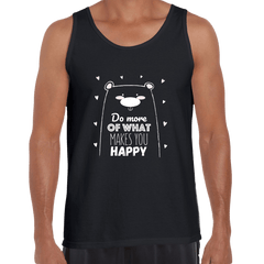 Funny Animal Quote Shirt Do More of What Makes you Happy Dog Unisex Tank Top - Kuzi Tees