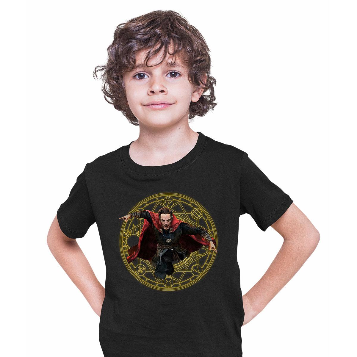 Doctor Strange Magic Rings Spell Multiverse of Madness Kids T-Shirt - Kuzi Tees