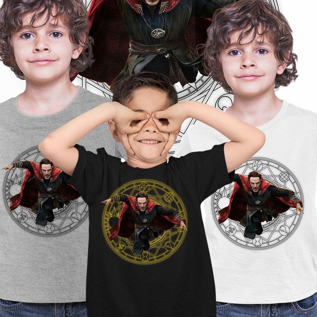 Doctor Strange Magic Rings Spell Multiverse of Madness Kids T-Shirt - Kuzi Tees
