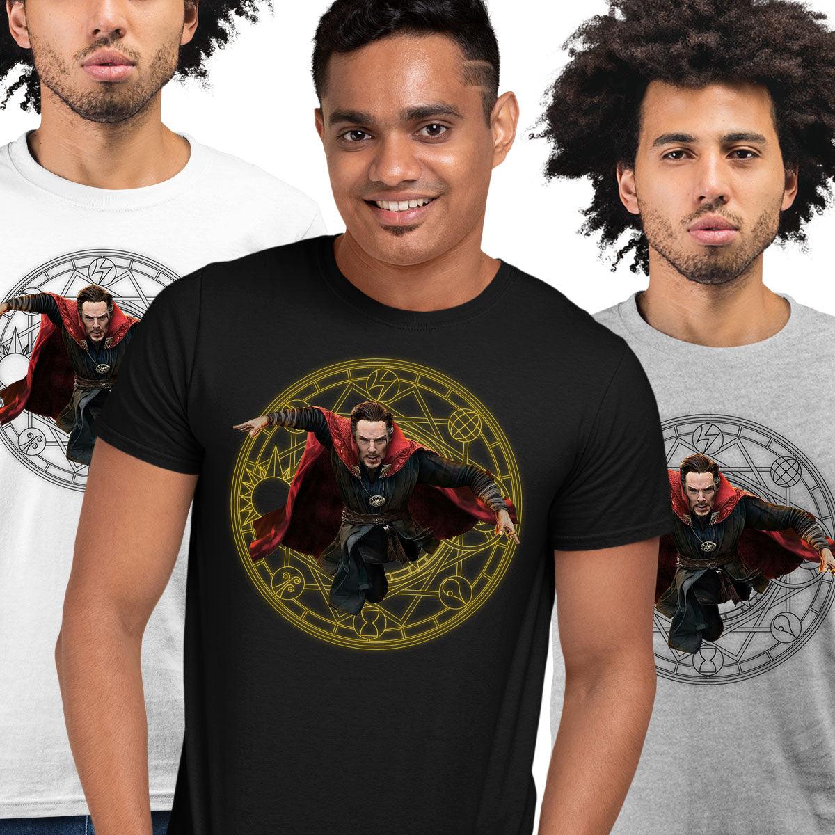 Doctor Strange Magic Rings Spell T-shirt Multiverse of Madness Adult Unisex T-Shirt - Kuzi Tees