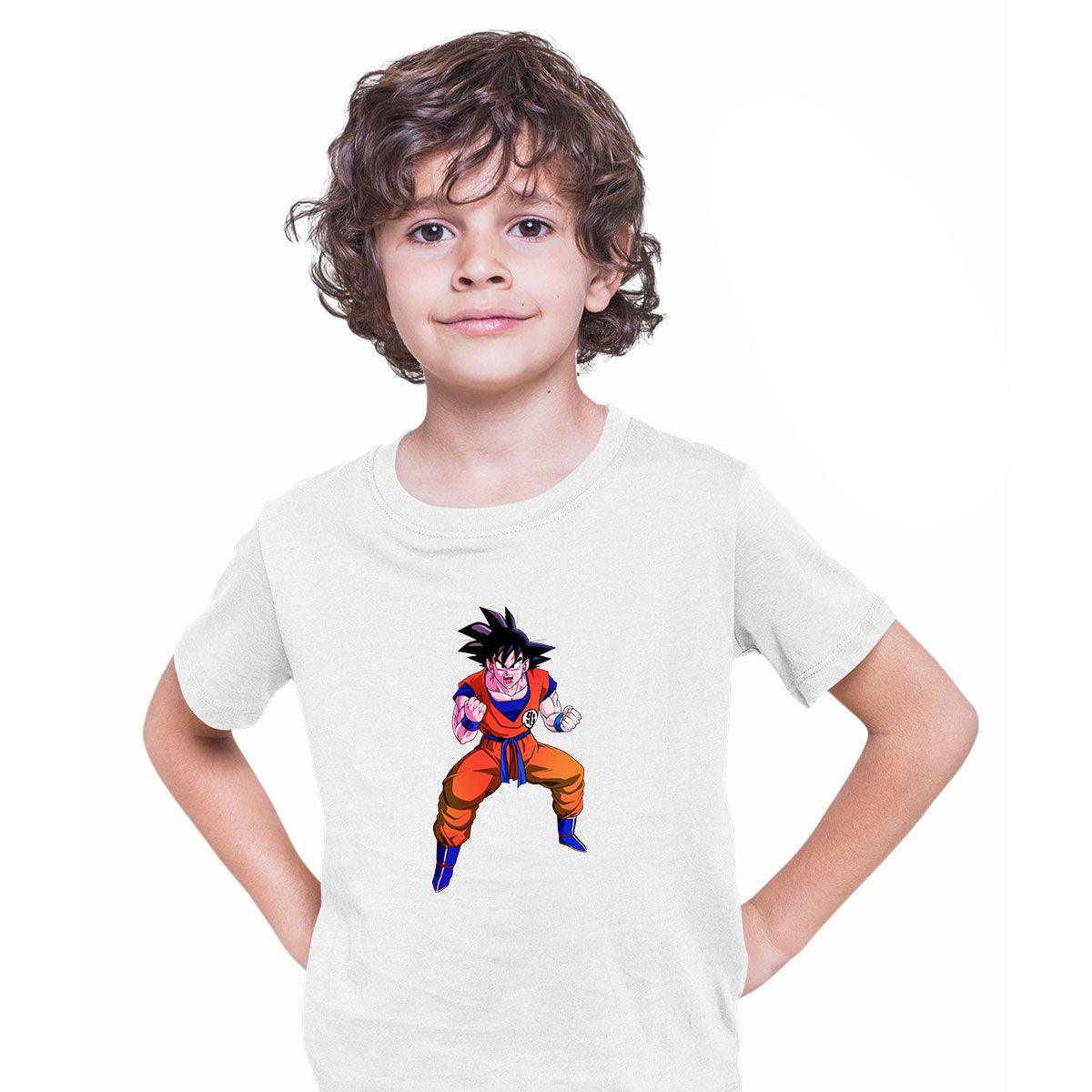 Dragon Ball Z Anime T-Shirt Goku Saiyan Power Level Bioworld T-shirt for Kids - Kuzi Tees