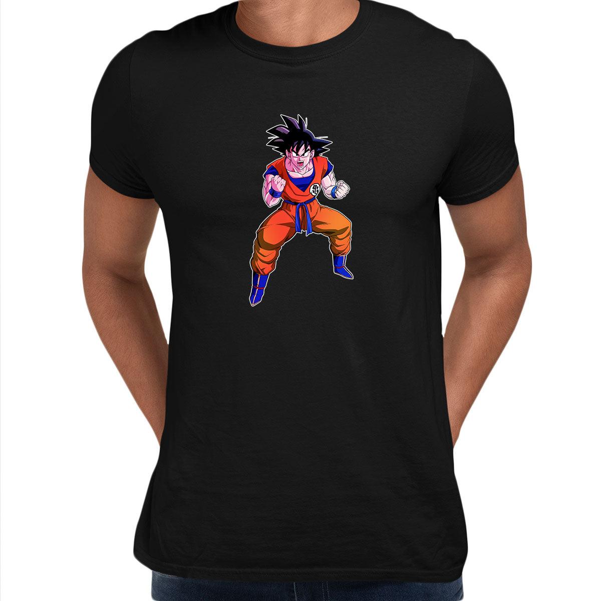 Dragon Ball Z Mens Anime T-Shirt Goku Saiyan Power Level Bioworld Unisex T-Shirt - Kuzi Tees