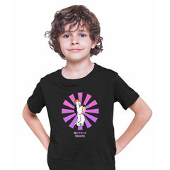 Droopy Retro Japanese Typography T-shirt for Kids - Kuzi Tees