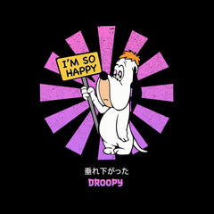 Droopy Cartoon Japanese Retro Funny Gift Tee Xmas Typography T-shirt for Kids - Kuzi Tees