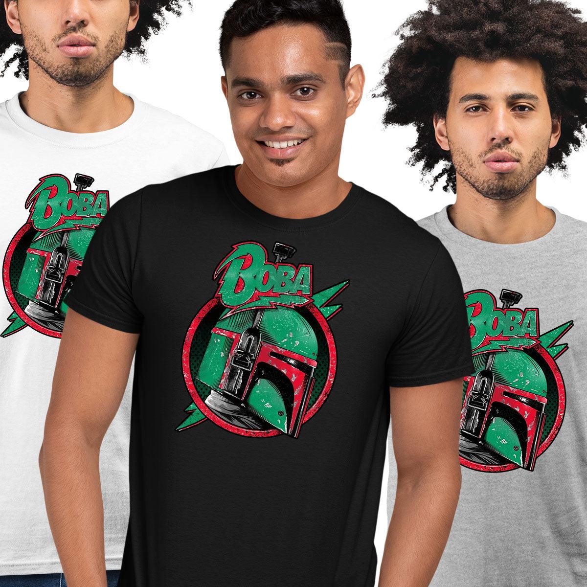 Boba Helmet Star Wars Hunter T-shirt - Kuzi Tees