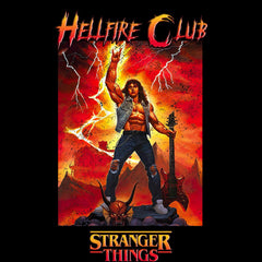 Eddie Munson Hellfire Club Guitar Power Stranger Things 4 Kids T-shirt - Kuzi Tees