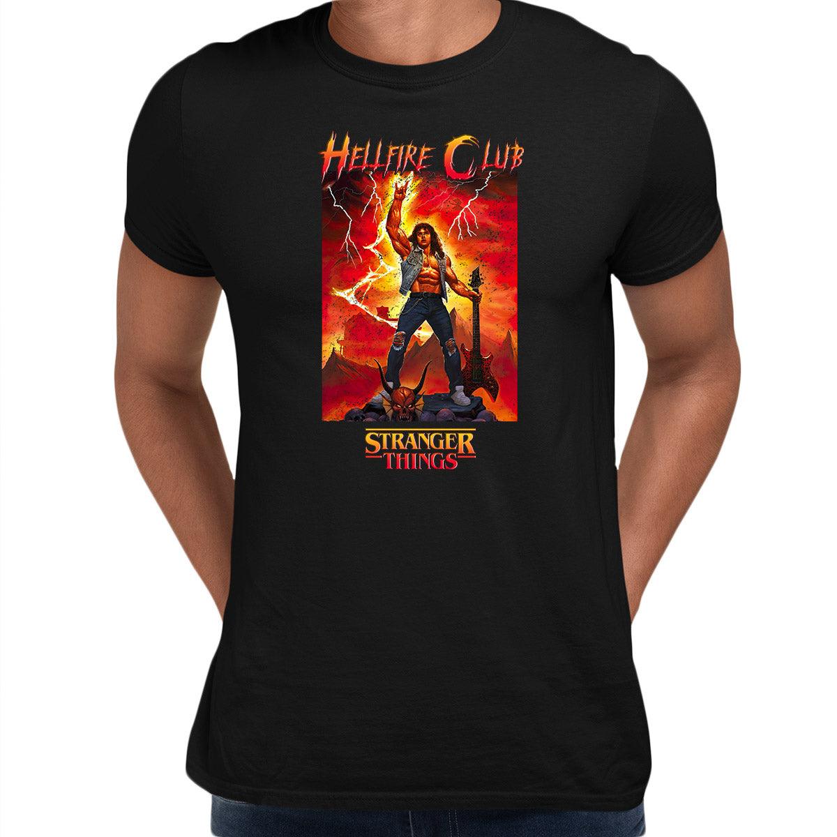 Eddie Munson Hellfire Club Guitar Power Stranger Things 4 Unisex Tee - Kuzi Tees