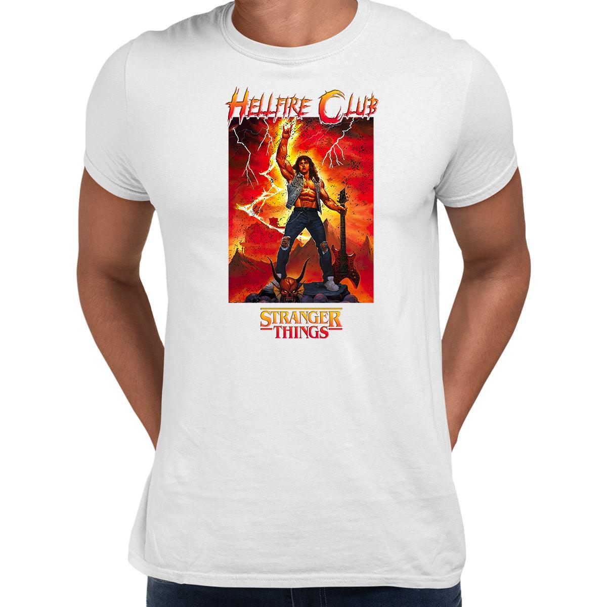 Eddie Munson Hellfire Club Guitar Power Stranger Things 4 Unisex Tee - Kuzi Tees