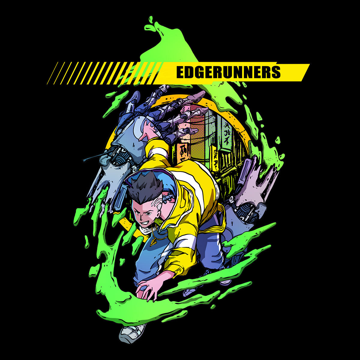 Edgerunners Cyberpunk Black  T-Shirt