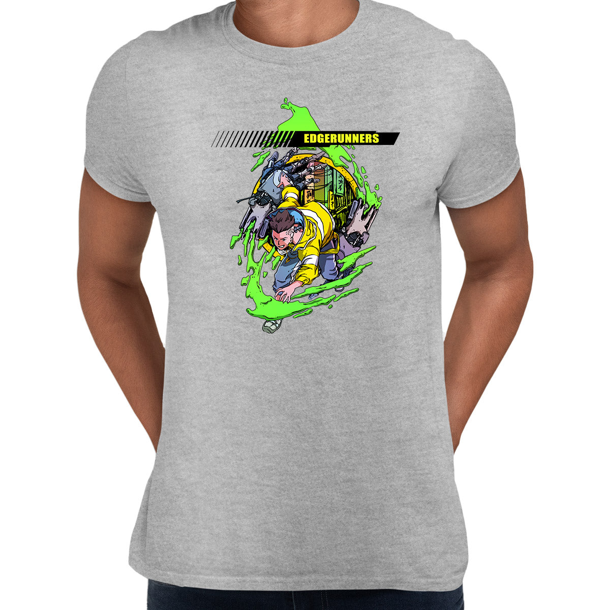 Edgerunners Cyberpunk GREY  T-Shirt