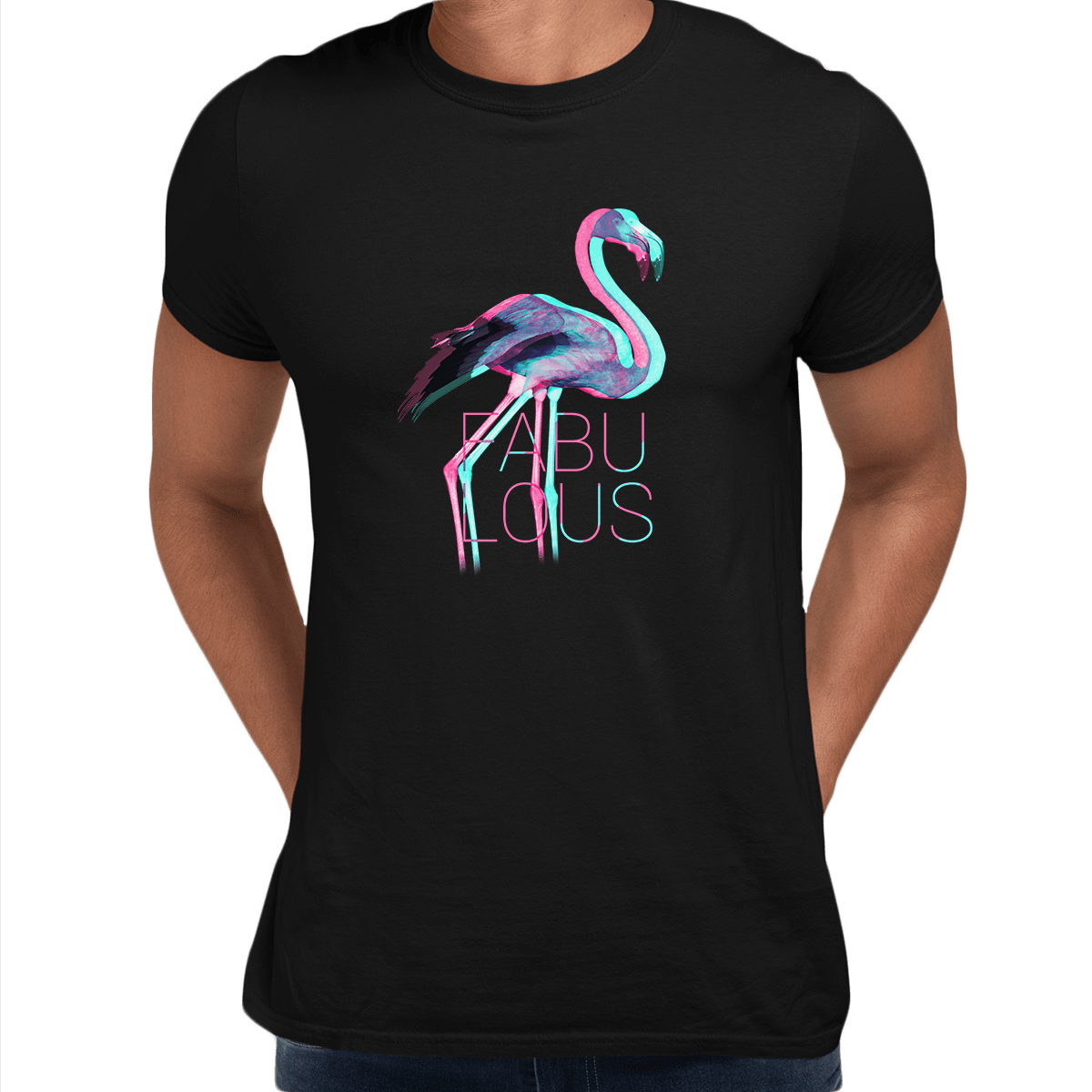 Fabulous Flamingo Inspiring Beauty Unisex Shirt Unisex Crew Neck T Shirt - Kuzi Tees