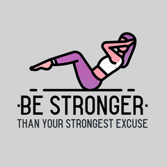 Fitness Be stronger Than your Strongest excuse Exercise Unisex T-shirt - Kuzi Tees