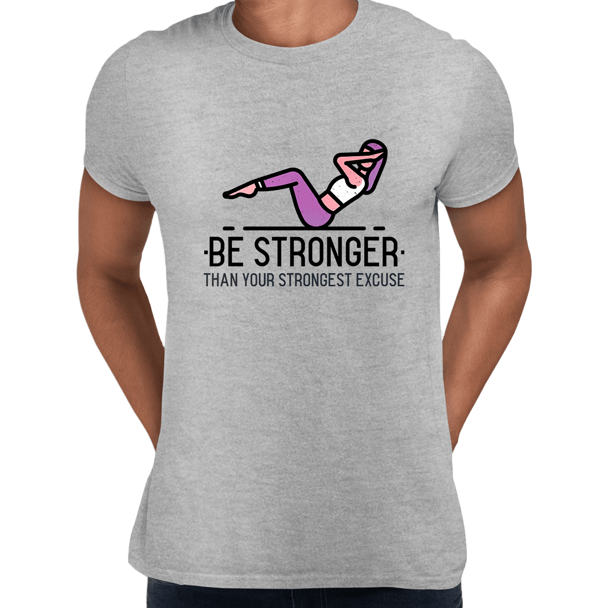 Fitness Be stronger Than your Strongest excuse Exercise Unisex T-shirt - Kuzi Tees