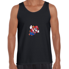 Flying Mario Bross Nintendo Retro OLD SKOOL Game Fast Delivery Unisex Tank Top - Kuzi Tees