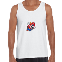 Flying Mario Bross Nintendo Retro OLD SKOOL Game Fast Delivery Unisex Tank Top - Kuzi Tees