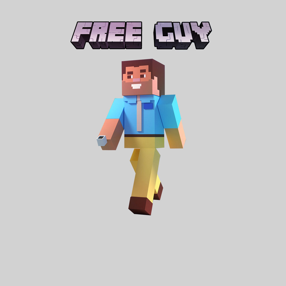 Minecraft Free Guy Funny Movie Typography Unisex Tank Top - Kuzi Tees