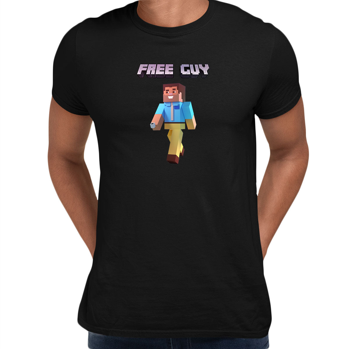 Minecraft Free Guy Funny Movie Tee Typography Unisex T-Shirt - Kuzi Tees