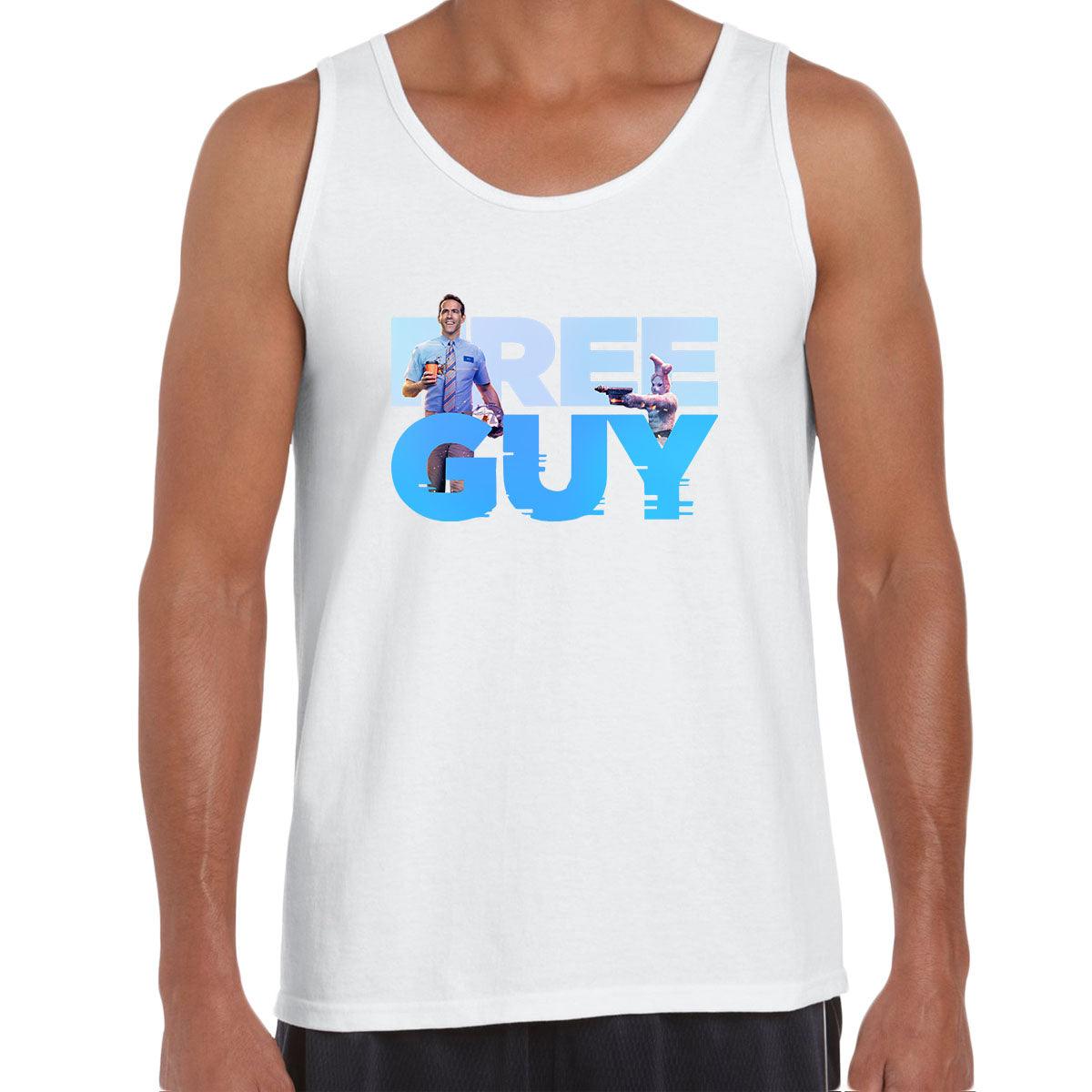 Free Guy Funny Movie Typography Unisex Tank Top - Kuzi Tees