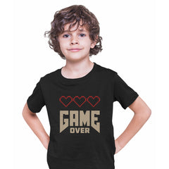 Kids Gaming T-Shirt Old School Gamer Retro Video Game Arcade Game Over T-shirt for Kids - Kuzi Tees