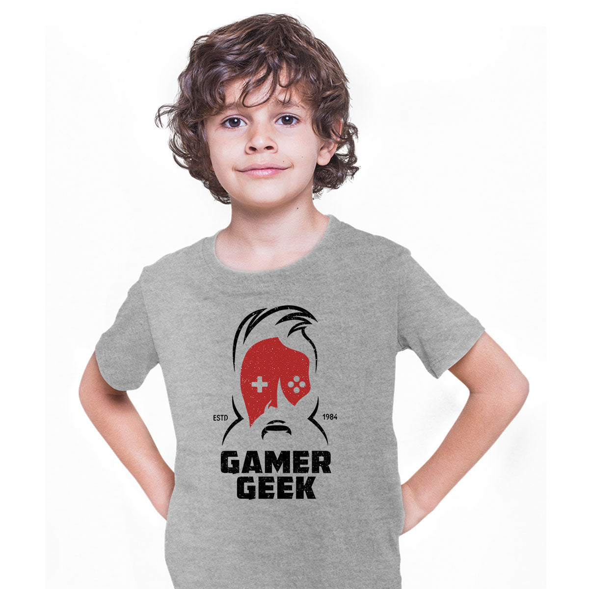 Kids Gaming T-Shirt Old School Gamer Retro Video Game Gamer Geek T-shirt for Kids - Kuzi Tees