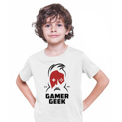 Kids Gaming T-Shirt Old School Gamer Retro Video Game Gamer Geek T-shirt for Kids - Kuzi Tees