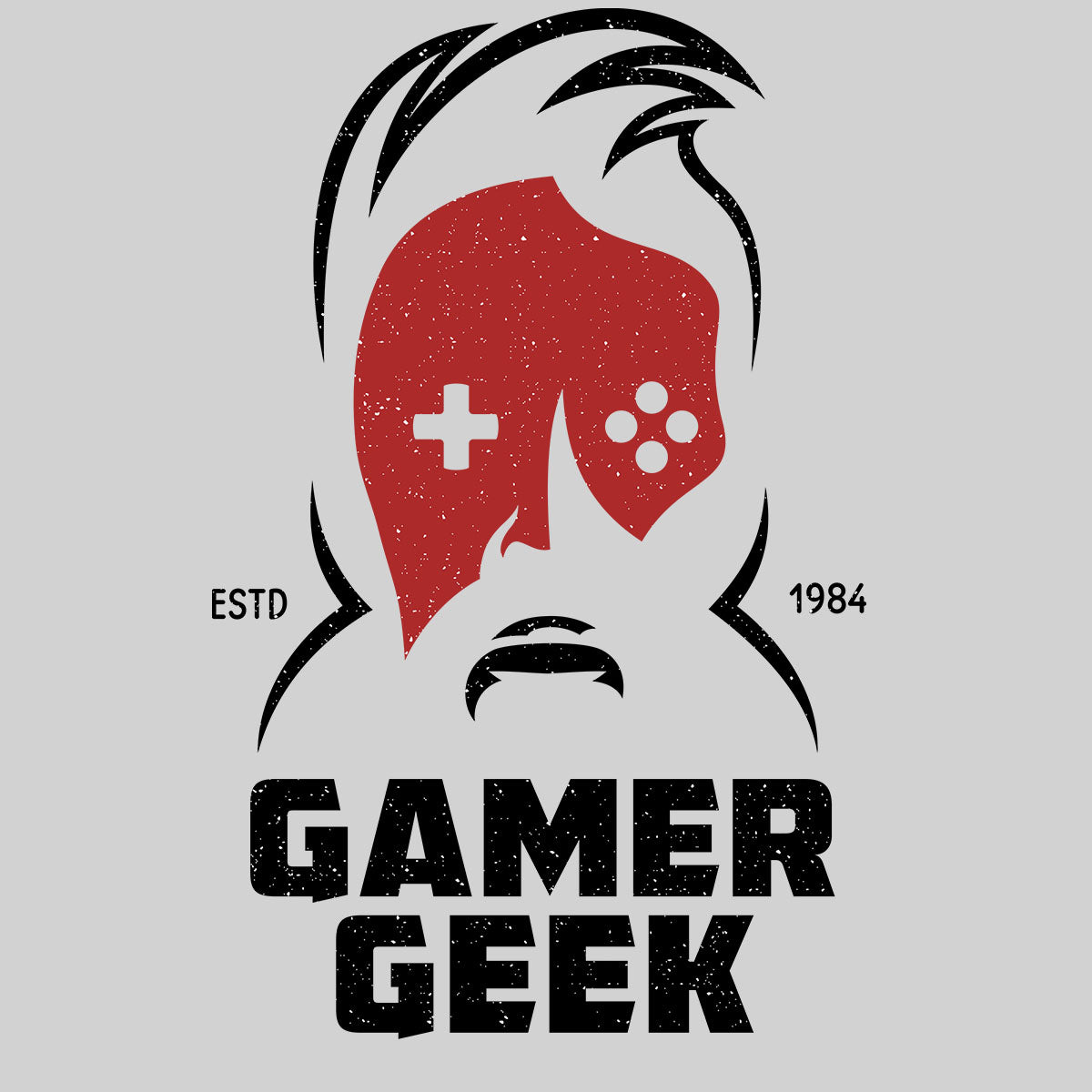 Mens Gaming T-Shirt Old School Gamer Retro Video Game Gamer Geek Unisex T-Shirt - Kuzi Tees