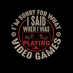 Gaming T-Shirt Old School Gamer Retro Video I am Sorry What I said Baby & Toddler Body Suit - Kuzi Tees