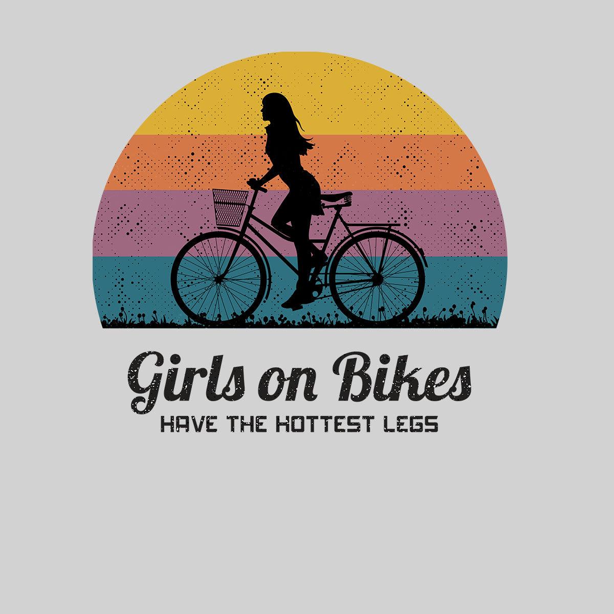 Cycling T-Shirt Girls on Bikes Hottest legs Bicycle Racer Road Adult Unisex T-Shirt - Kuzi Tees