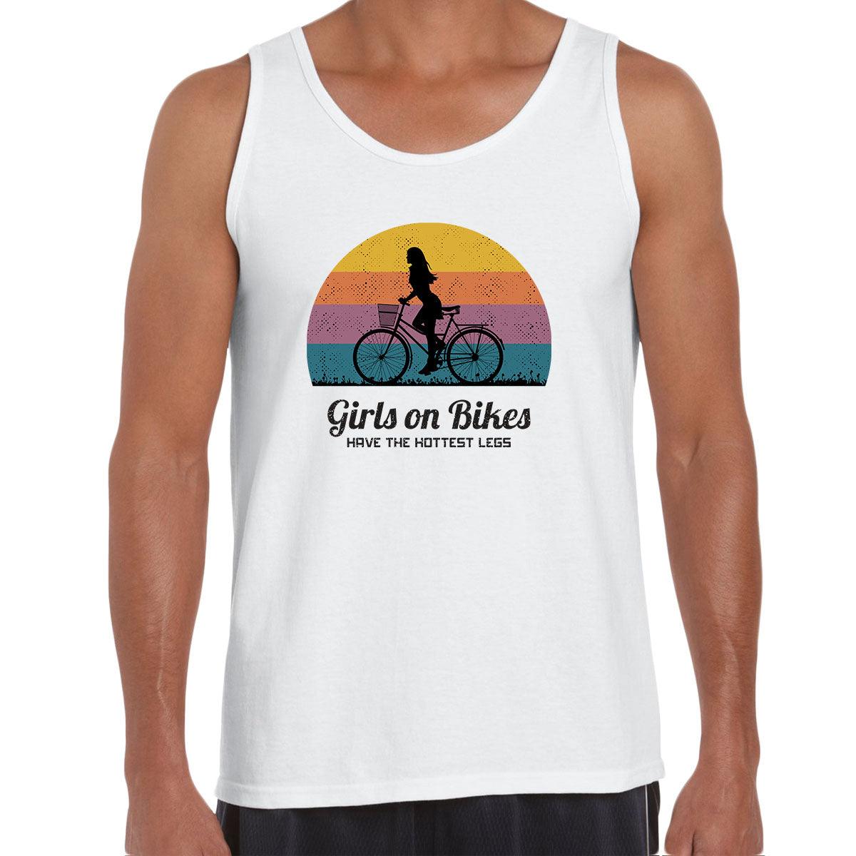 Cycling Girls on Bikes Hottest legs Bicycle Racer Road Adult Unisex Tank Top - Kuzi Tees