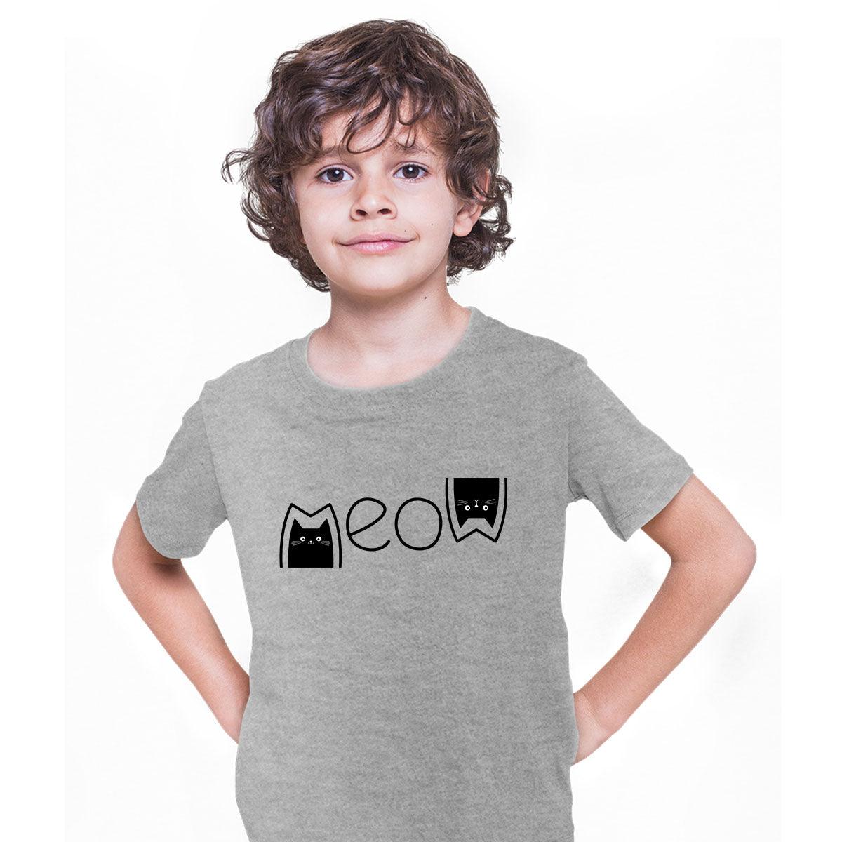 Graphic Cat Funny Presents Gifts Tee Top Cool Typography T-shirt for Kids - Kuzi Tees