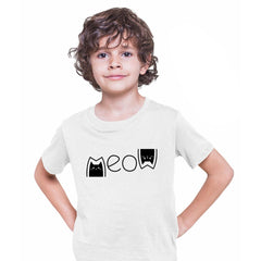 Graphic Cat Funny Presents Gifts Tee Top Cool Typography T-shirt for Kids - Kuzi Tees