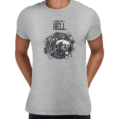Grave Spooky Scary Skeleton Death Mens Women Fast Delivery Unisex T-shirt - Kuzi Tees